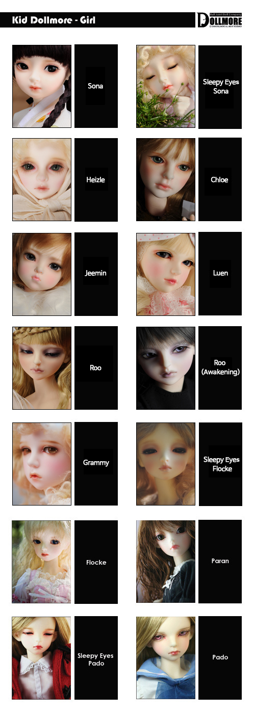 【アウター】送料無料[Dollmore] ドールヘッド Dollmore Kid Doll Head パーツ