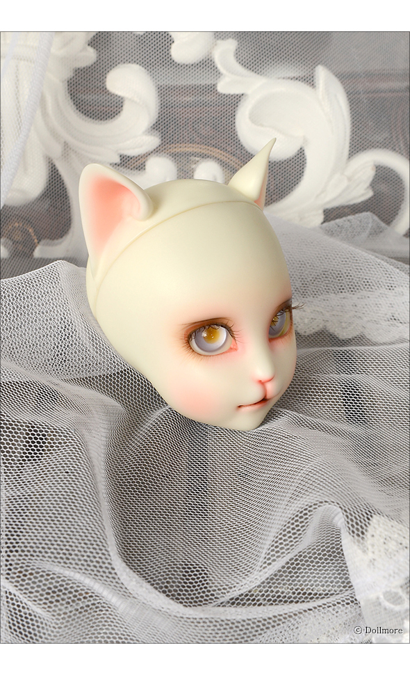 安い販売送料無料[Dollmore] ドールヘッド Catish Girl Doll Reaa Make-up Head - Klasse Cancan - LE3 (White) その他