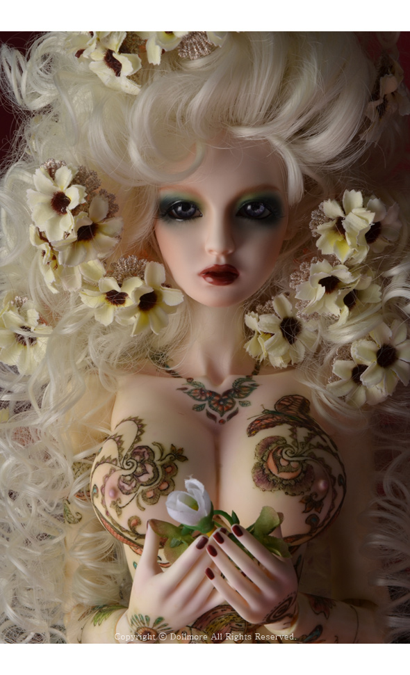 強い雪[Dollmore] 球体関節人形 Model Doll - Half Moon ; Tattoo Malli - LE10 本体
