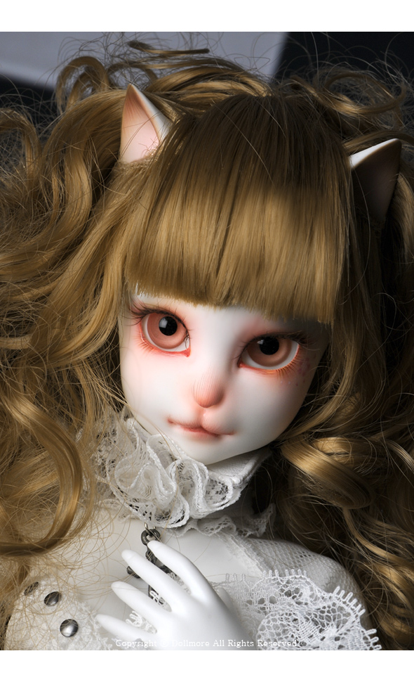 安い販売送料無料[Dollmore] ドールヘッド Catish Girl Doll Reaa Make-up Head - Klasse Cancan - LE3 (White) その他