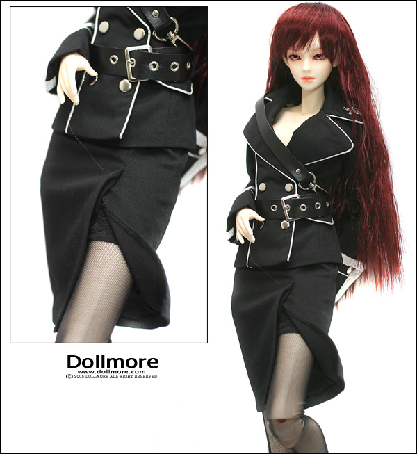 お買い得人気SALE送料無料[Dollmore] ユニフォーム セット Model F - Epaulet Uniform Set (Black) その他